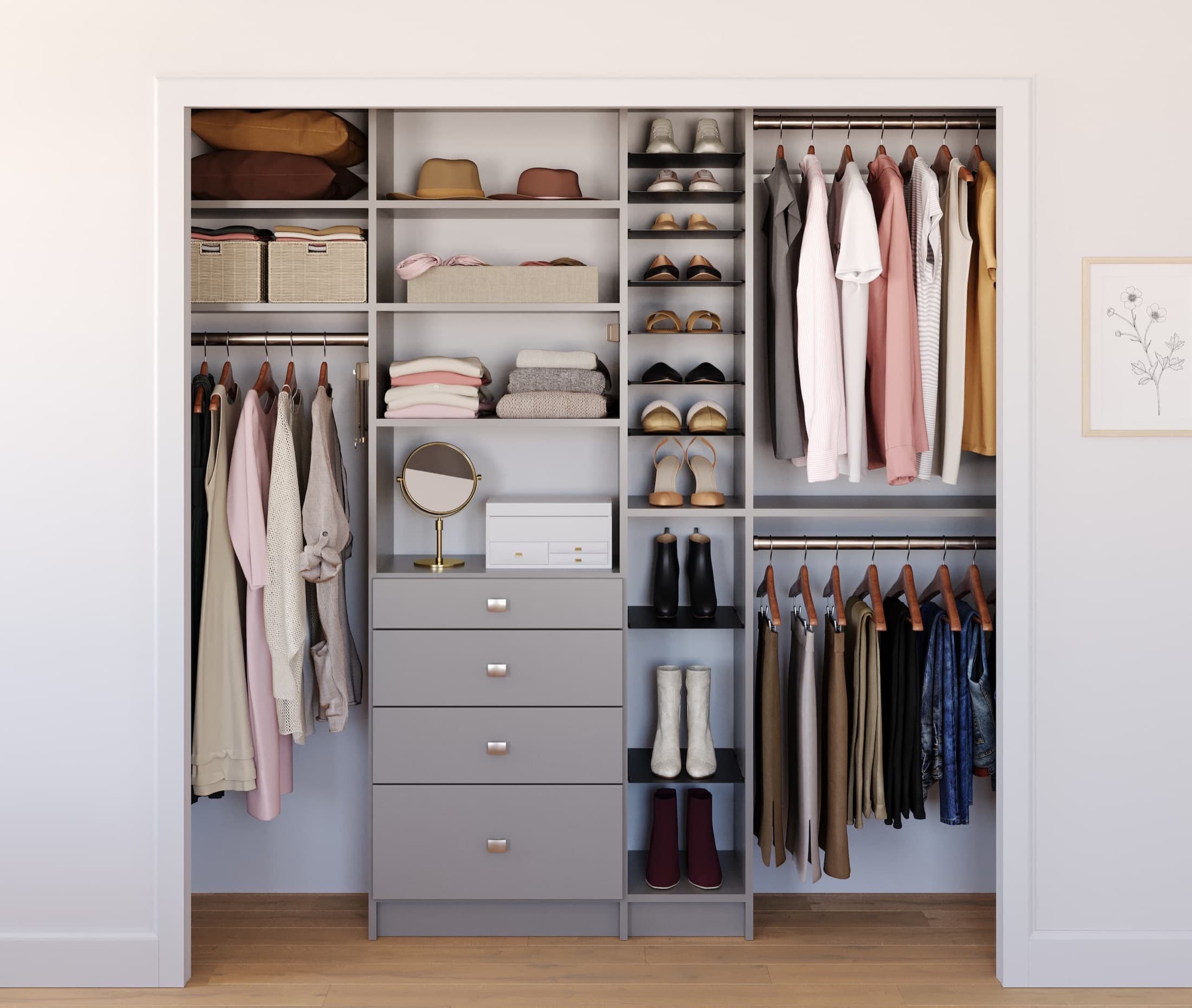 Reach-in closets